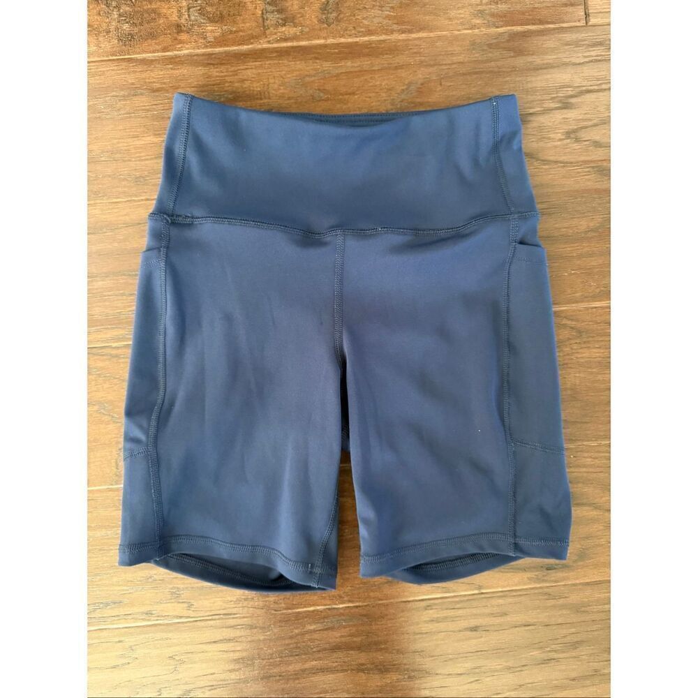Body Glove Navy Blue Legging Shorts with Pockets Small